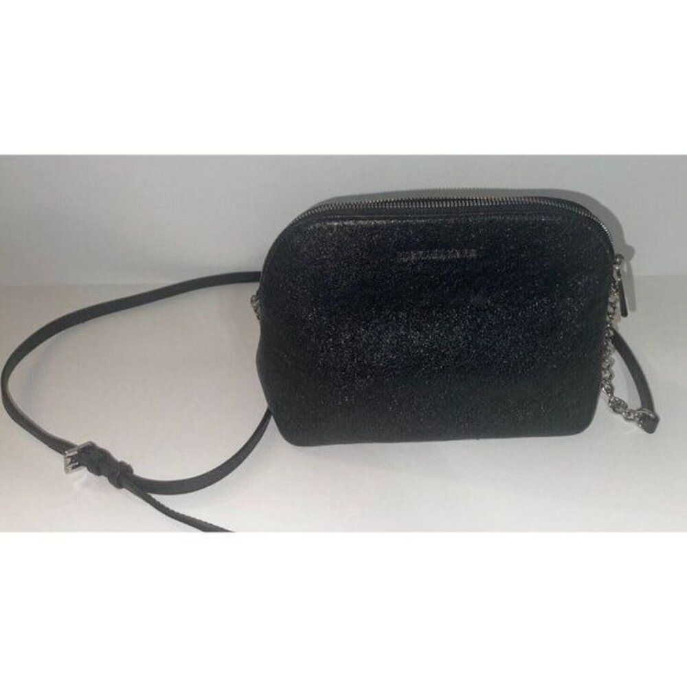 Michael Kors Dome Crossbody Black Glitter